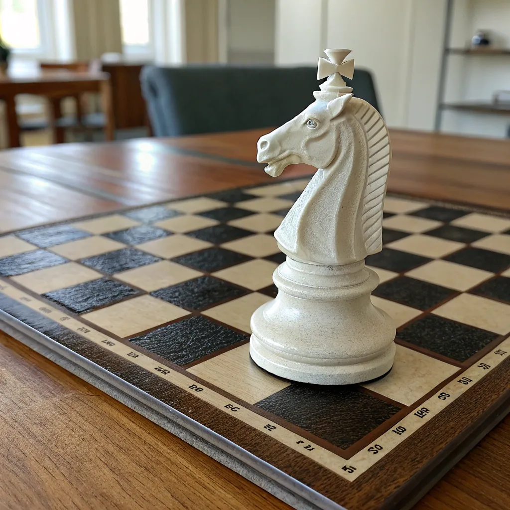 Chess piece on the board